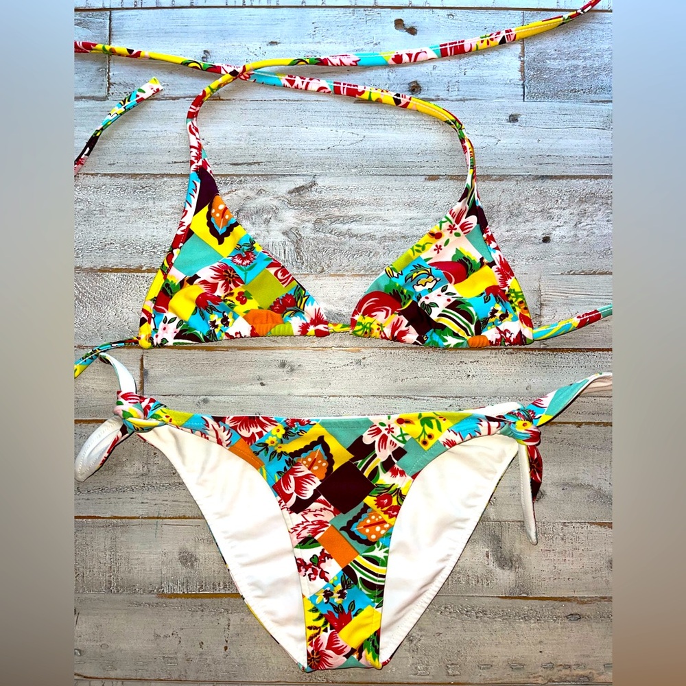 Lenny designer bikini vintage y2k women’s size small in EUC